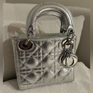 Vintage Cannage CD Lady Diana Mini Bag With Two Shoulder Straps